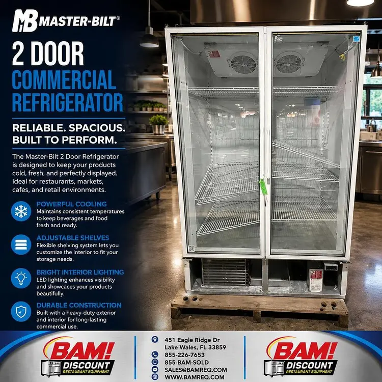 Used MASTER-BILT BLG-48-HGP Display Refrigerators Florida US | BAM Discount Restaurant Equipment #1390441