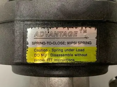 USED 2 ITT SHEROTEC 3-WAY STAINLESS STEEL VALVE W/ POSITION MONITORS & 2" FITTINGS