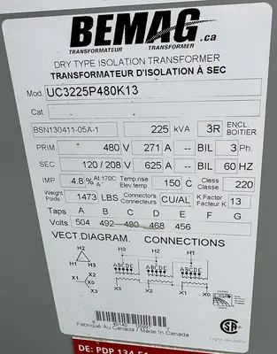 USED BEMAG UC3225P480K13