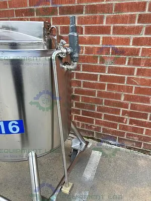 USED DCI 200 LITER STAINLESS STEEL JACKETED  REACTOR MIXING TANK