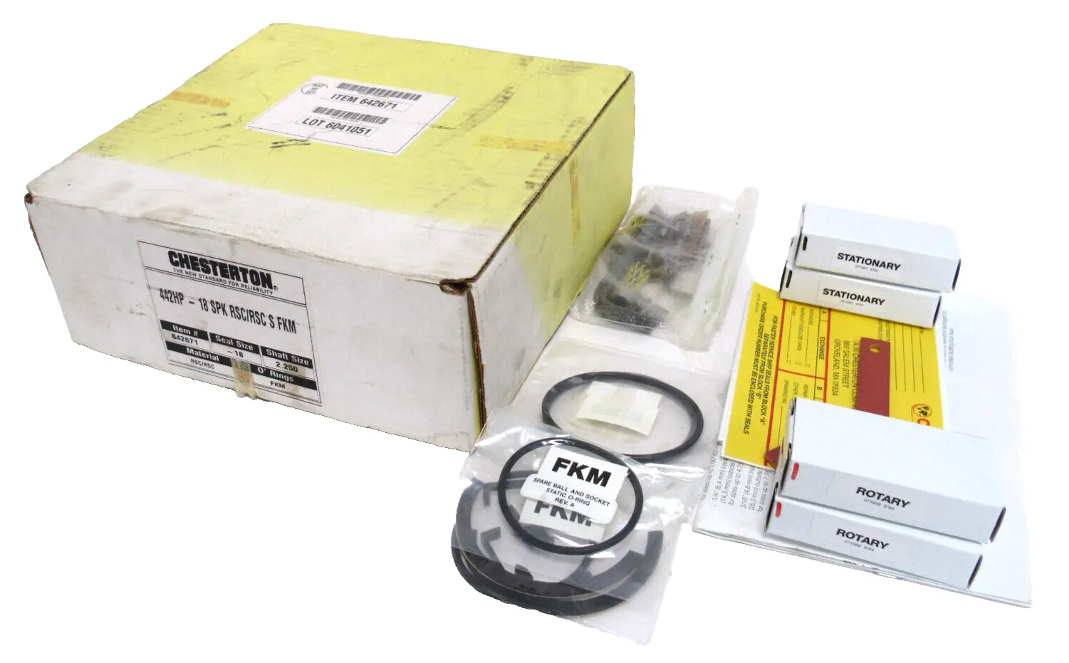 NEW CHESTERTON 642671 PUMP SEAL 442HP-18 SPK RSC/RSC S FKM SIZE -18 2.250