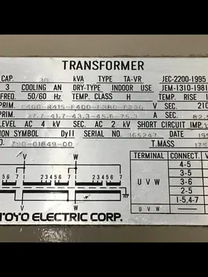 USED TOYO CORP Z90-01849-00