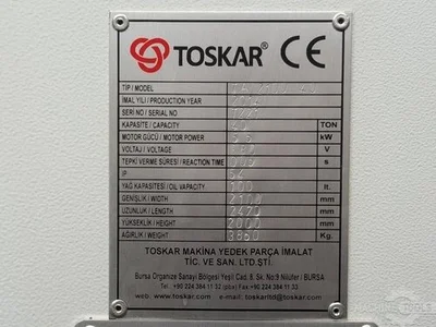Used 2014 TOSKAR TA 2100-40 Press Brakes NL | Mach 4 Metal #1292221