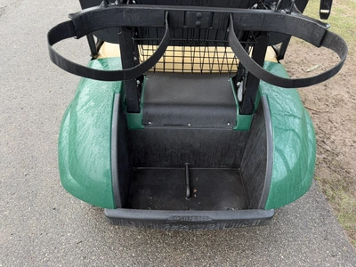 (1) 2017 E-Z-Go golf cart with a Kawasaki gas engine, model 625111G01, includes canopy, ball cover, ...
