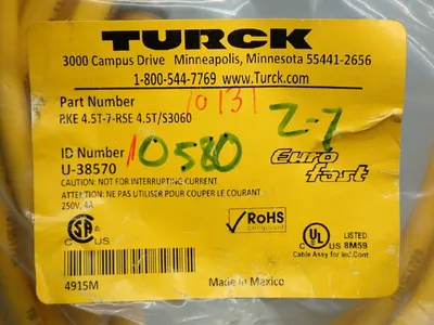 NEW TURCK RKE4.5T7RSE4.5T/S3060