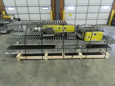 Automotion 15"x 66' Belt Drive Live Roller Bed Conveyor 460V End Drive 95FPM