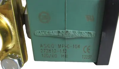 NEW ASCO JKB8342G001MS SOLENOID VALVE 120/60