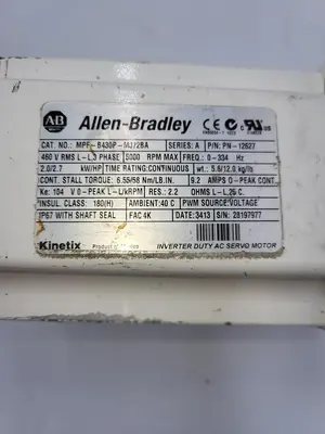 USED ALLEN-BRADLEY ALLEN BRADLEY MPF-B430P-MJ72BA SERVO MOTOR