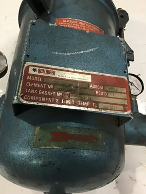 Dollinger GP-123-66 Pipeline Filter Air Gas Vacuum Steel Housing
