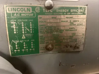 Used LINCOLN TEFC Industrial Controls | Surplus Asset Holdings #1220850