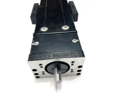 USED MISUMI SINGLE AXIS ACTUATOR W/ COVER 300MM LONG 54MM TABLE LENGTH 80MM W