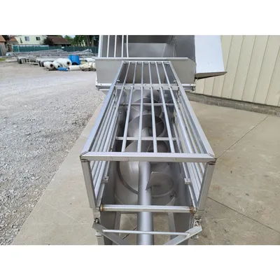Used FPEC 24" dia. X 12.5' L Incline Sanitary Food Grade Screw Auger Conveyor