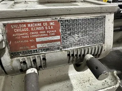 11" X 20" SHELDON MODEL #UM-46-P TOOLROOM ENGINE LATHE: STOCK #17918
