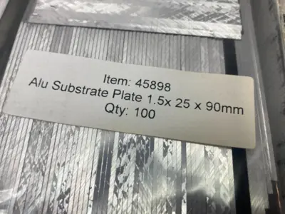 New | in-Stock HESSE ALUMINUM SUBSTRATE PLATE 1.5 X 25 X 90MM Miscellaneous MRO | Maverick Industrial Sales #1122096