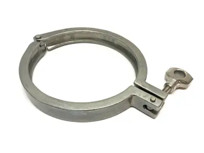 USED VNE CORPORATION HIGH PRESSURE VACUUM CLAMP 6" DIAMETER T304 SS