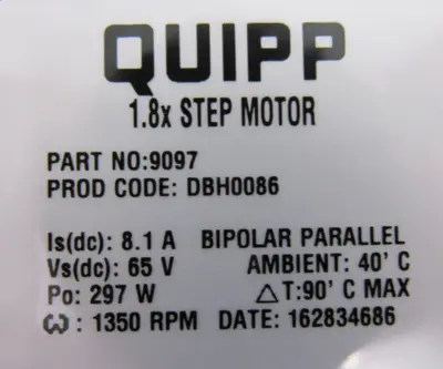 NEW QUIPP 9097 STEP MOTOR 1.8x DBH0086