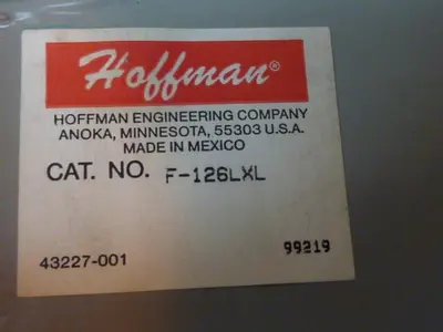 NEW HOFFMAN F-126LXL