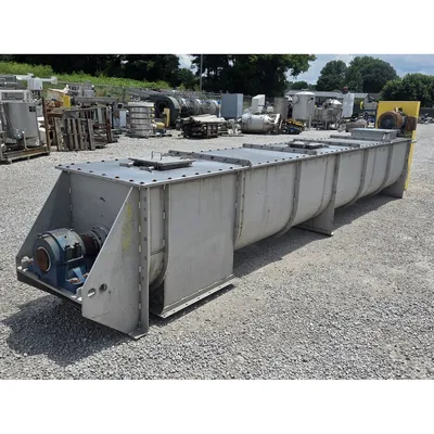 GEA Continuous Stainless Steel HeavyDuty Industrial Paddle Mixer Pug Mill Unused