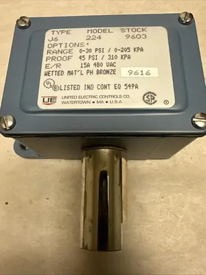 USED UNITED ELECTRIC CONTROLS J6-224
