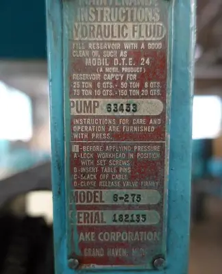 Used DAKE 6-275 H-Frame Presses Kentucky US | Aucto #1314412