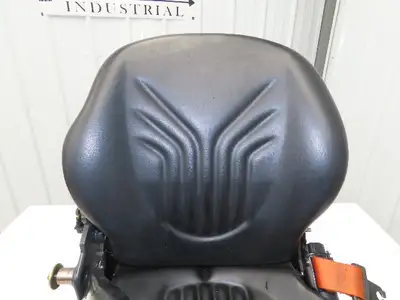 Grammer Forklift Seat Black Vinyl Adjustable Removed From Linde 1114891