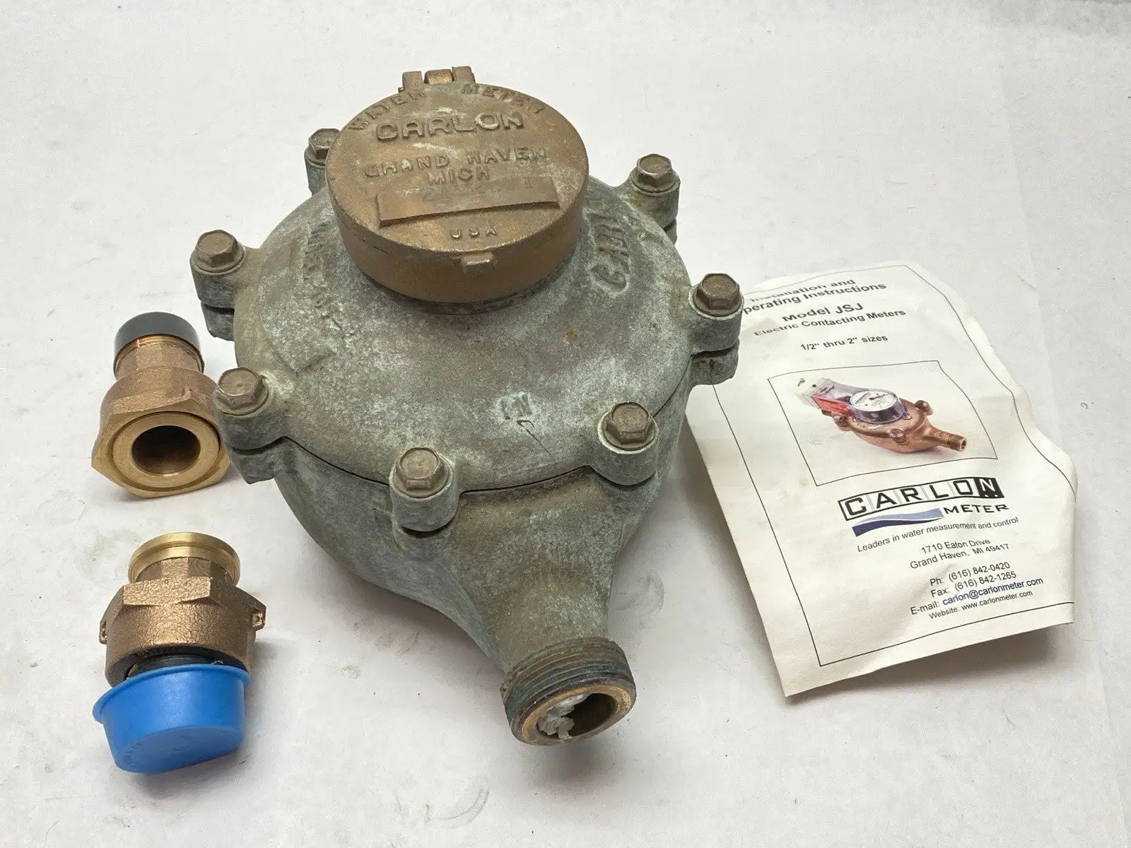 USED CARLON WATER METER 1" NPT