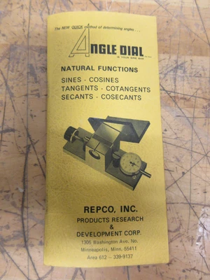 Used REPCO, INC. ANGLE DIAL Workholding (Misc) Minnesota US | Machinesused.com #1271457