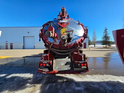 Used 2001 Presvac Systems PowerVac 5300 Vacuum Truck Michigan US | American Contractors Equipment Supply #1045788