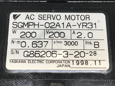 USED YASKAWA SGMPH-02A1A-YR31