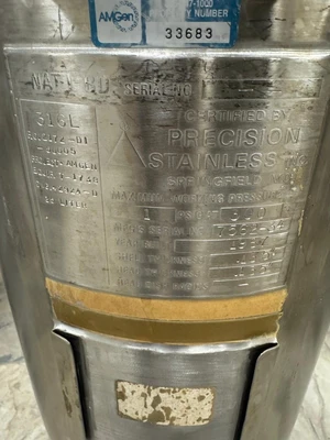 Precision Stainless Steel Portable 35 Liter Vessel Tank Fermentation 316L
