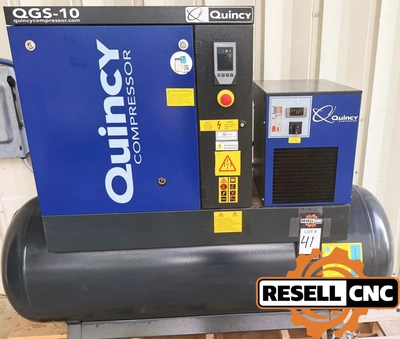 Used 2024 Quincy QGS10D T120 Rotary Screw & Sliding Vane Air Compressors Florida US | Resell CNC #1252501