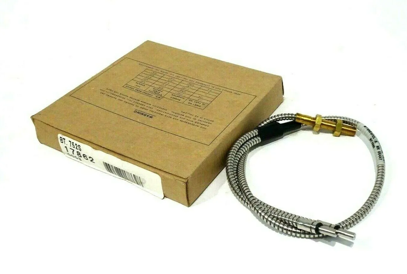 NEW BANNER ENGINEERING BT.752S FIBER OPTIC CABLE 17862 BT752S