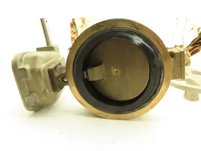 Norriseal MIL-V-22133  5" Brass Bronze Wafer Butterfly Valve w/Gear Operator