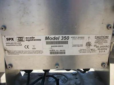USED SPX 350 PLATFORM SCALE