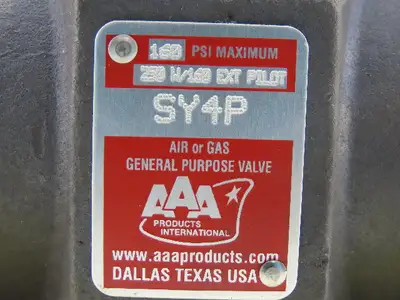 A A A SY4P 3 Position General Purpose Pneumatic Double Solenoid Valve 120V