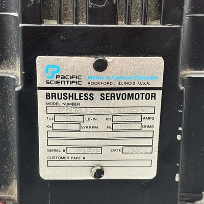 Used Pacific Scientific R32HSNC-TS-NS-NV-0 Servo Motors California US | Davliegogo LLC #1707846