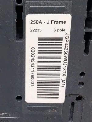 250A Square D PowerPacT JG 250 Mission Critical Circuit Breaker 480V 3 Pole New NIB