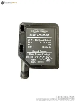 Used BANNER Q5XKLAF2000-Q8 Photoelectric Sensors Kentucky US | Industrial Parts R Us Inc. #1542140