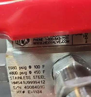 Used HEX VALVE _UNKNOWN_ Pump & Valve Parts South Carolina US | Palmetto Automation #1319860
