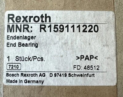 New | in-Stock Rexroth R159111220 Parts (Hydraulics and Pneumatics) Indiana US | J&J Industrial Supply #1076775