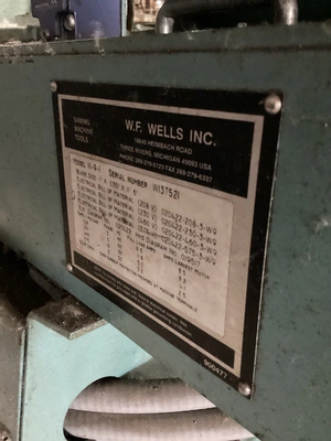 Used W.F. WELLS W-9-1 Horizontal Dual Column Band Saws Michigan US | iGAM Industrial Marketplace #1466711