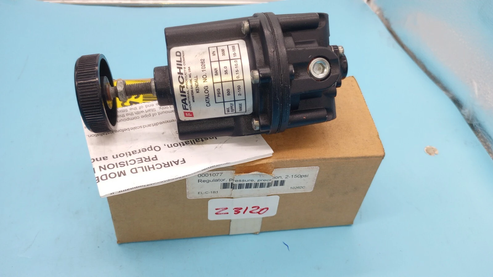 USED Fairchild 10262C PRESSURE REGULATING VALVE