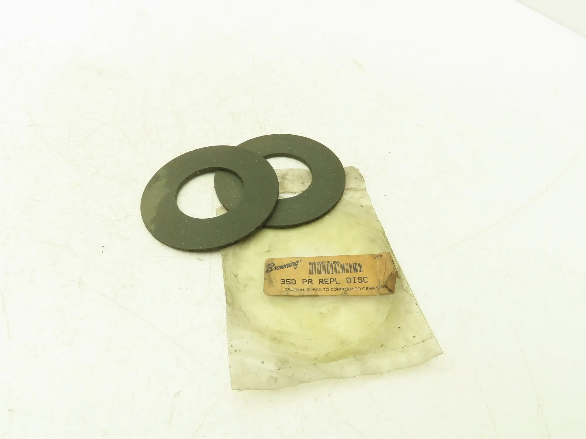 Browning 35D PR Torque Limiter Repl Disc Limiter Disc Accessory Set of 2 Discs