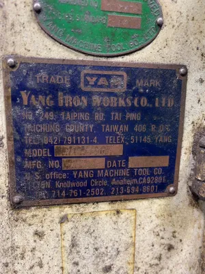 Used YANG IRON WORKS CO YAN550C Engine Lathes Ohio US | HGR 24 #1069957