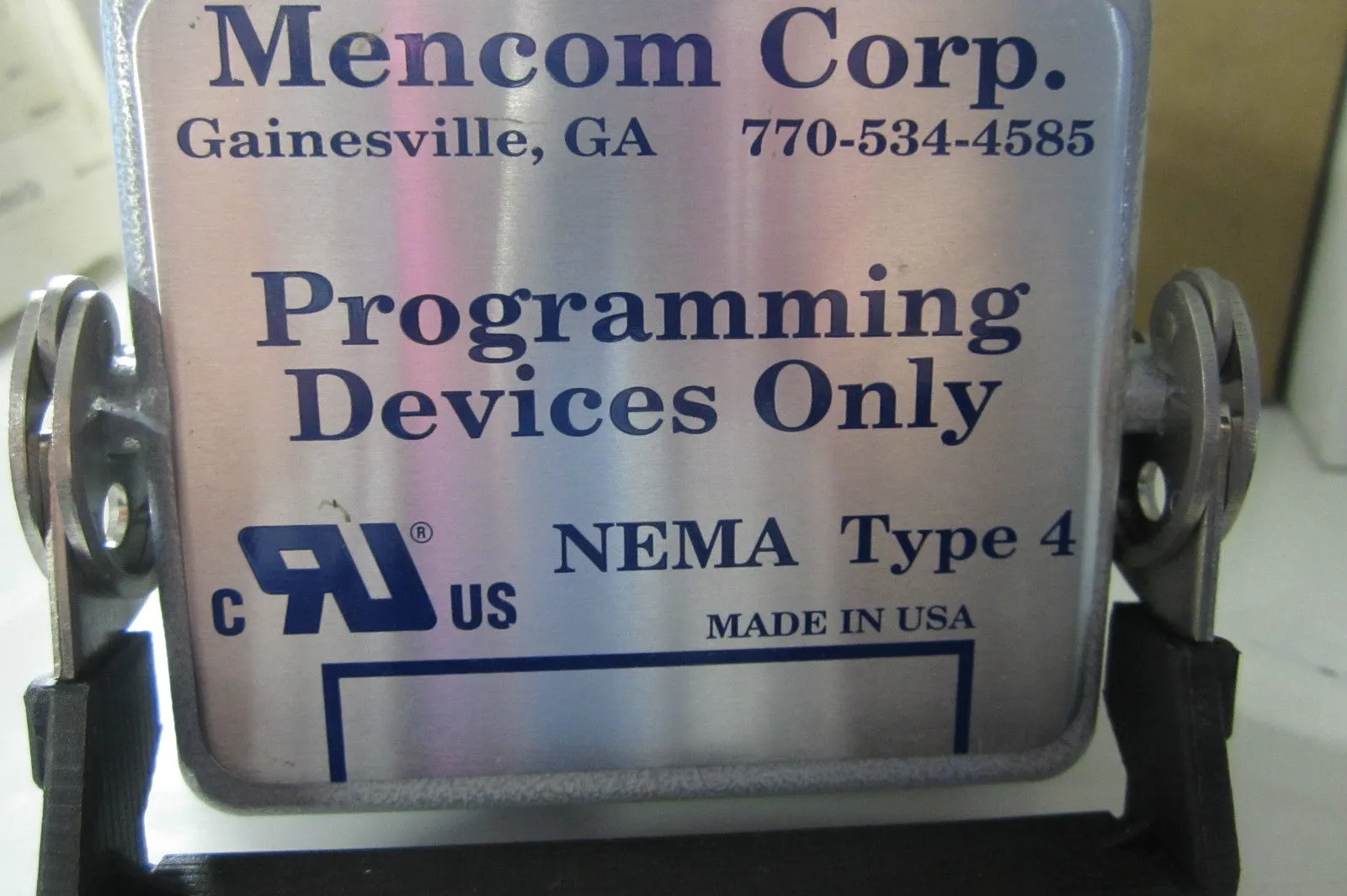 MENCOM CORP. NEMA TYPE 4 PROGRAMMING DEVICE