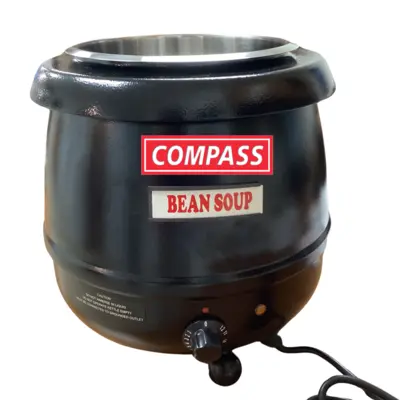 Compass Black Steel 10L Electric Soup Kettle