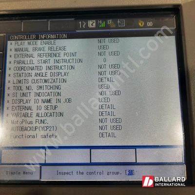 YASKAWA Motoman MH180 Robot System w/ DX200 Controller