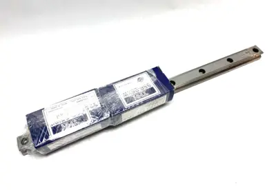 USED THK LINEAR GUIDE RAIL AND BLOCK ASSEMBLY, 440MM RAIL LENGTH, 2-BLOCKS