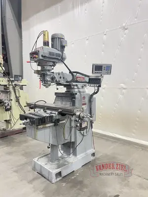 Used ACER ACER EVS-3VKH VERTICAL KNEE MILL, 10" X 50" TABLE Vertical Mills Michigan US | Vander Ziel Machinery Sales #1281275