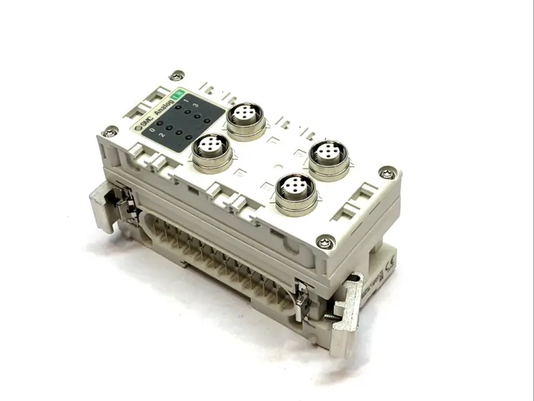 Used SMC ANALOG INPUT UNIT 4-CH M12 24VDC PLC Input & Output | Maverick Industrial Sales #1099875